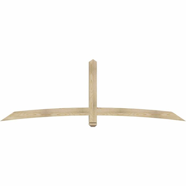 Ekena Millwork Bellingham Rough Sawn Timber Gable Bracket, Douglas Fir, 96"W x 32"H x 4"D x 4"F, 8/12 Pitch GBW096X32X0404BEL00RDF - main